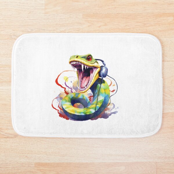 Item preview, Funny Snake listening to music designed and sold by PrzemekJAS.