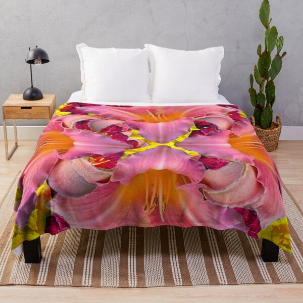 Item preview, PINK DAY LILY GARDEN PATTERNS DESIGN designed and sold by sharlesart.