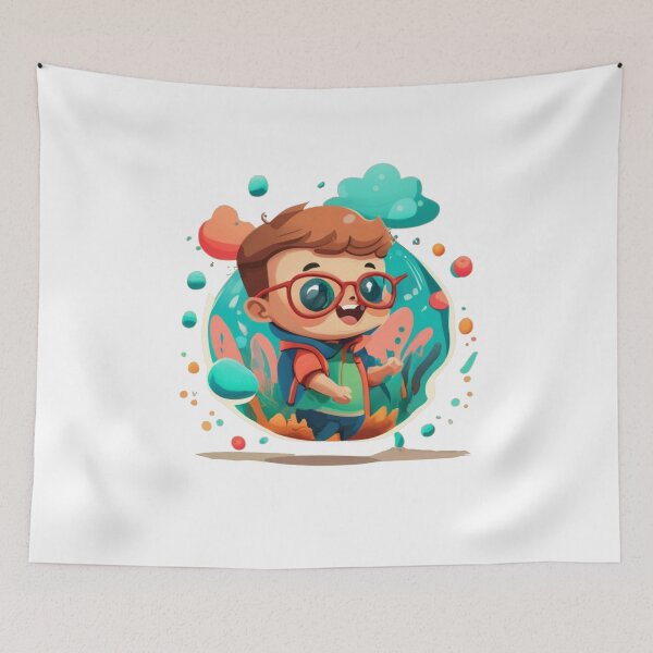 Item preview, Smart Boy with Glasses out of Bubble designed and sold by Witty-Whimsy.