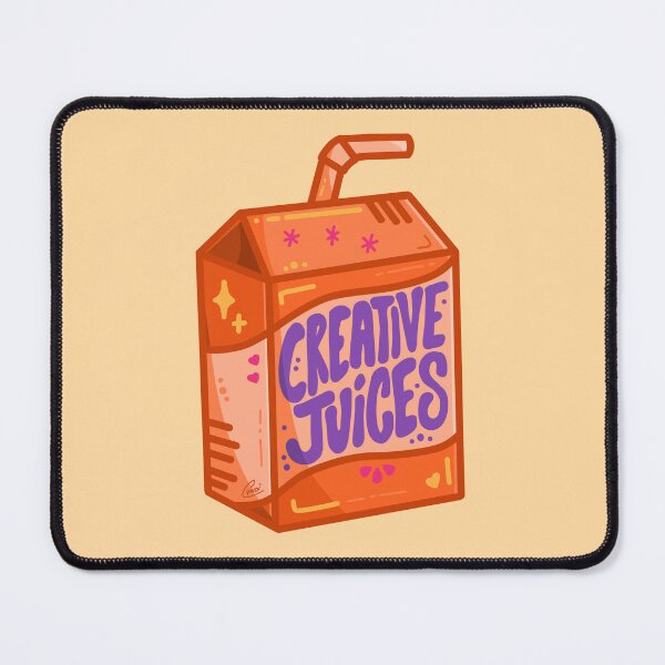 Item preview, "Creative Juices" - Cute Orange Juice Box of Creativity designed and sold by Cyndi Carlson Draws.