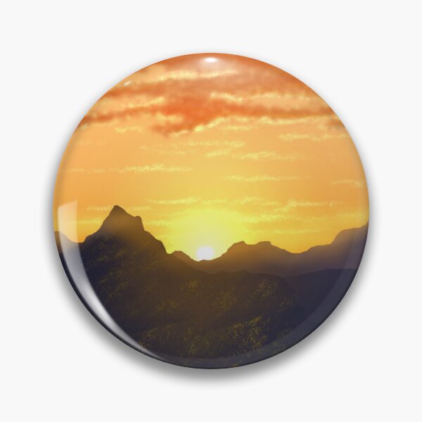 Item preview, Puerto Rico Mountain sunset with golden orange sky designed and sold by Jane Domenech.