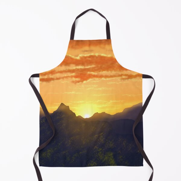Item preview, Puerto Rico Mountain sunset with golden orange sky designed and sold by Jane Domenech.