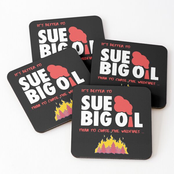Item preview, Better to Sue Big Oil (on Black) designed and sold by SueBigOil.