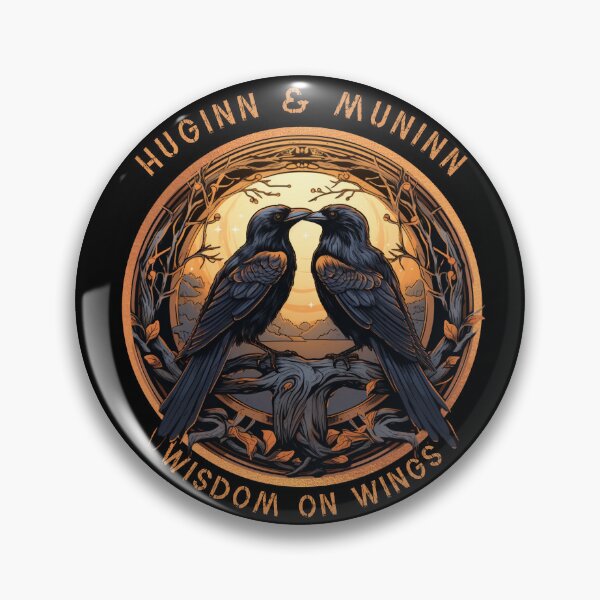 Item preview, Odin Ravens Huginn and Muninn Norse Mythology designed and sold by Chmielayka.