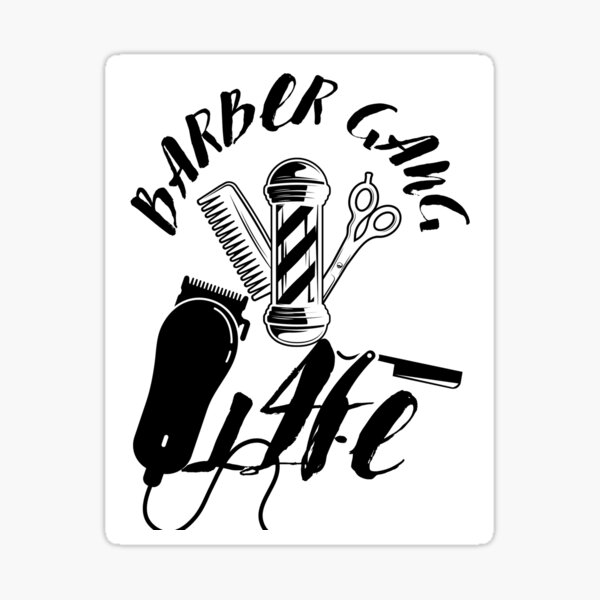 Barber Life Sticker