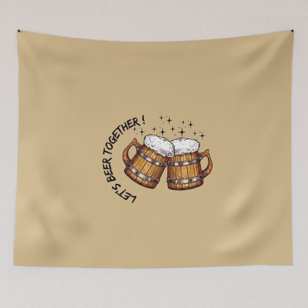 Item preview, Let's have a beer together designed and sold by NolineXpression.