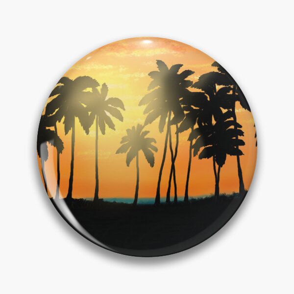 Item preview, Orange sky blue water sunset at the beach designed and sold by Jane Domenech.