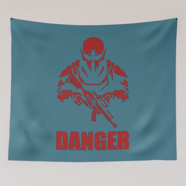 Item preview, a fiery red warrior with machine gun in his hands. designed and sold by Dream-Way.