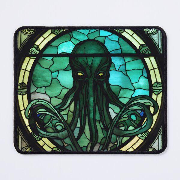 Item preview, HALLOWEEN  Cthulhu in Stained Glass designed and sold by RedHandedOD.