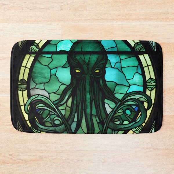 Item preview, HALLOWEEN  Cthulhu in Stained Glass designed and sold by RedHandedOD.