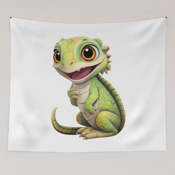 Item preview, Cute iguana smiling  designed and sold by Trendy-Artistry.