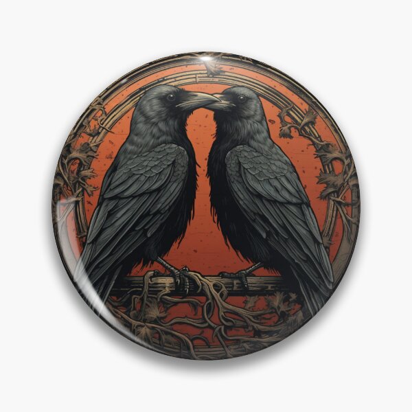 Item preview, Odin Ravens Huginn and Muninn Norse Mythology designed and sold by Chmielayka.