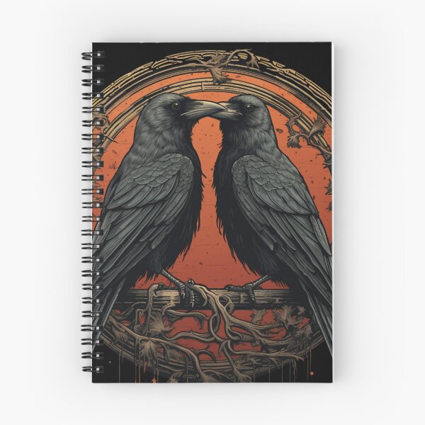 Item preview, Odin Ravens Huginn and Muninn Norse Mythology designed and sold by Chmielayka.