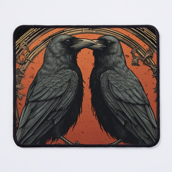 Item preview, Odin Ravens Huginn and Muninn Norse Mythology designed and sold by Chmielayka.