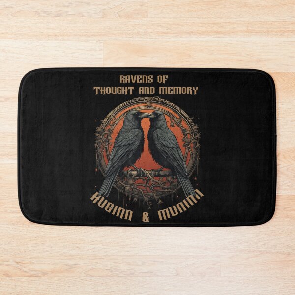 Item preview, Odin Ravens Huginn and Muninn Norse Mythology designed and sold by Chmielayka.