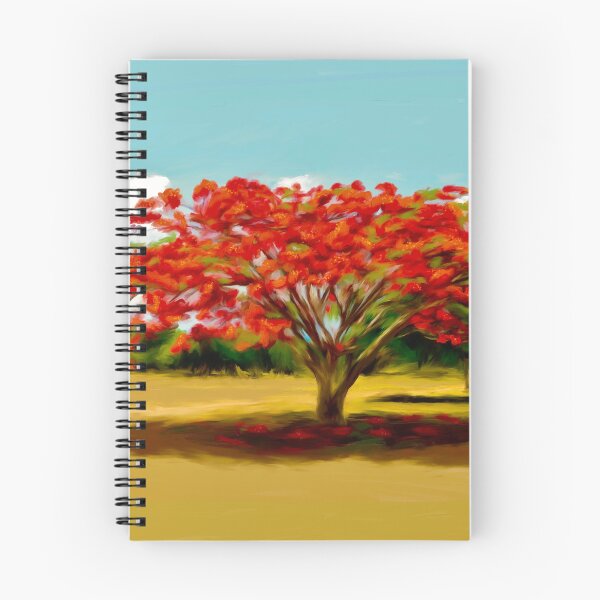 Item preview, Blooming Red Flamboyan Tree designed and sold by Jane Domenech.