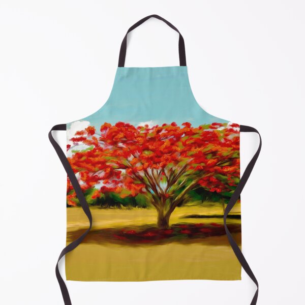 Item preview, Blooming Red Flamboyan Tree designed and sold by Jane Domenech.