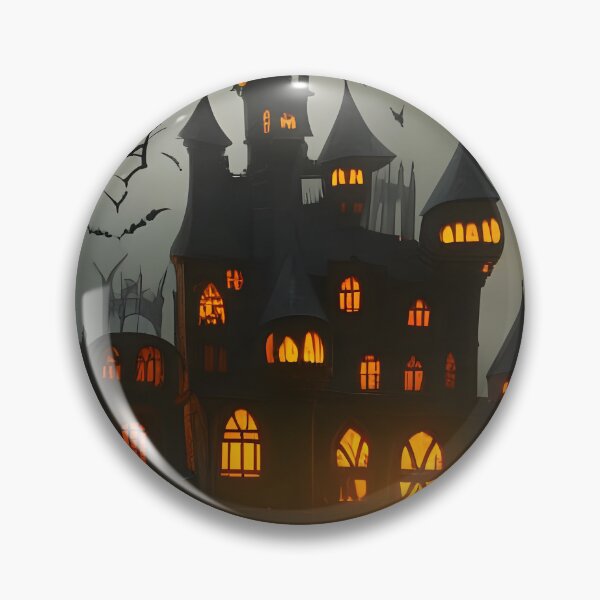 Item preview, Halloween Castle with orange lights  designed and sold by HofTao.