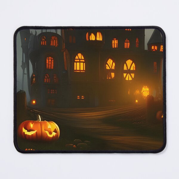 Item preview, Halloween Castle with orange lights designed and sold by HofTao.