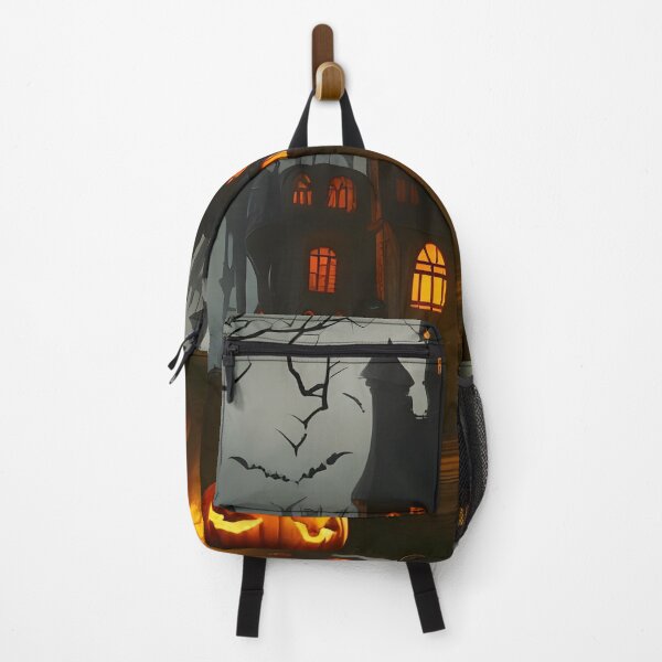 Item preview, Halloween Castle with orange lights designed and sold by HofTao.
