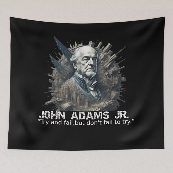 Item preview, Contemporary Portrait of President John Adams Jr. with Quote designed and sold by Hungry-Murphy.