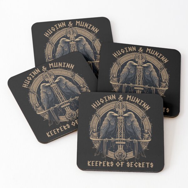 Item preview, Odin Ravens Huginn and Muninn Norse Mythology designed and sold by Chmielayka.