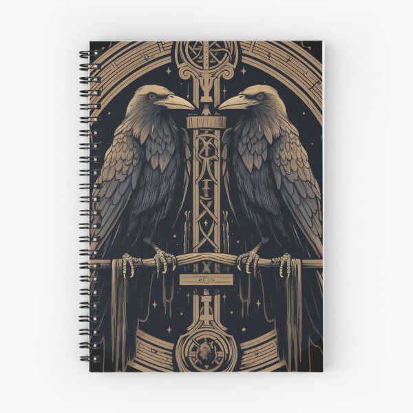 Item preview, Odin Ravens Huginn and Muninn Norse Mythology designed and sold by Chmielayka.