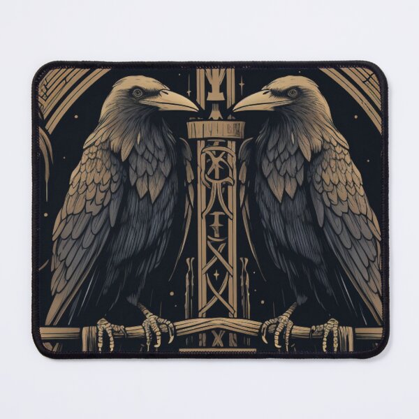 Item preview, Odin Ravens Huginn and Muninn Norse Mythology designed and sold by Chmielayka.
