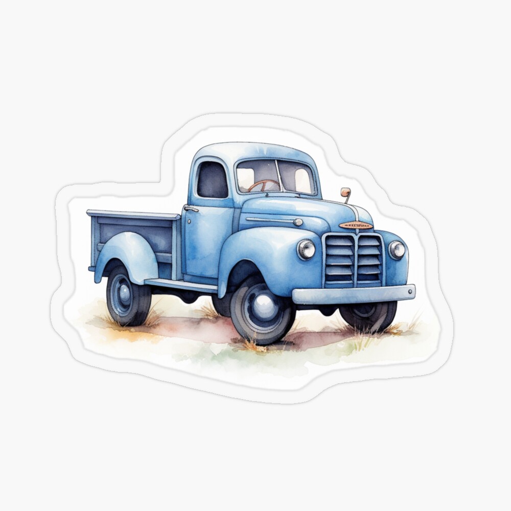 Tom's Blue Truck buying Print