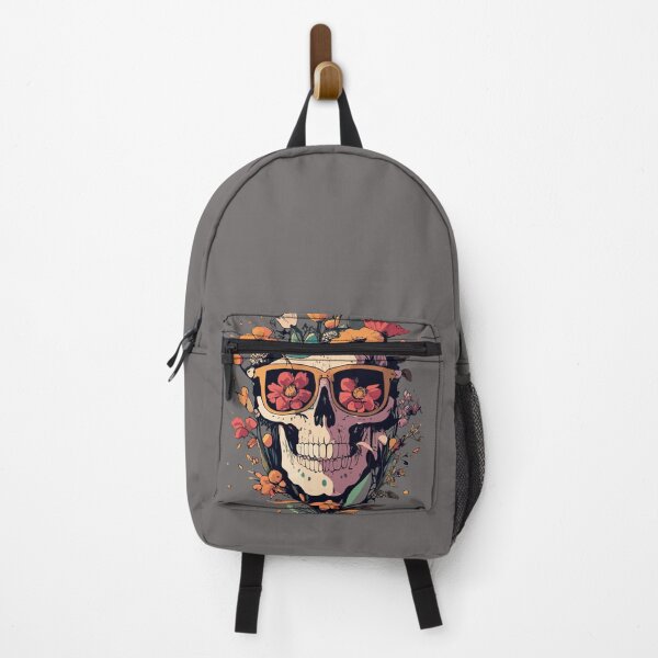 Item preview, Memento mori. Elegant Skull Wearing Sunglasses With Flowers, Halloween Dead Head Portrait Drawing designed and sold by mac-ondo.