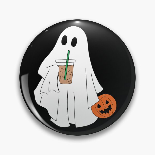 Item preview, Cute Little Ghost Drinking Coffee Halloween Spooky Season designed and sold by CSouta.