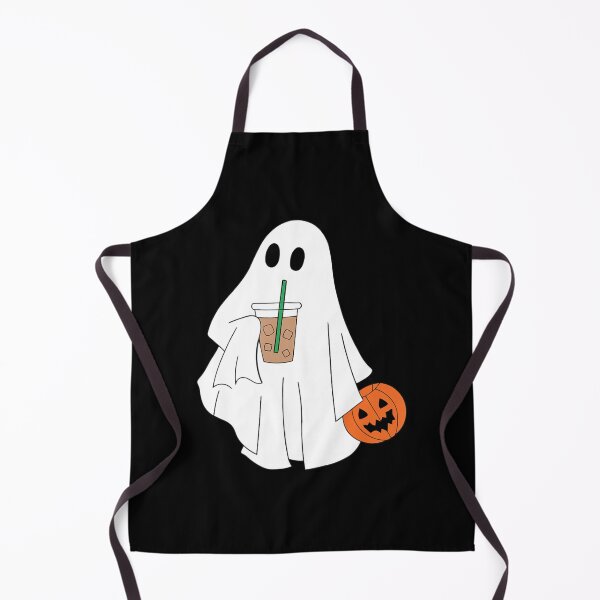 Item preview, Cute Little Ghost Drinking Coffee Halloween Spooky Season designed and sold by CSouta.