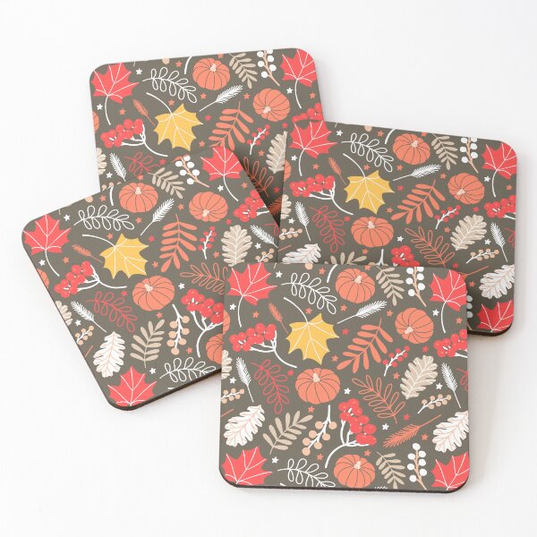 Item preview, Autumn Berries Leaves Pumpkins designed and sold by Nicola-Rowe.