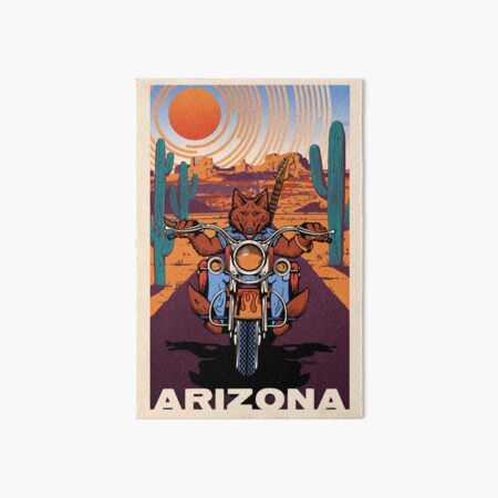 Riding In Arizona Art Board Print