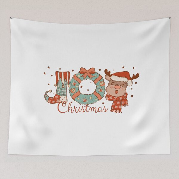 Item preview, Santa’s Reindeer Merry Christmas HoHo designed and sold by ArtByKattie.