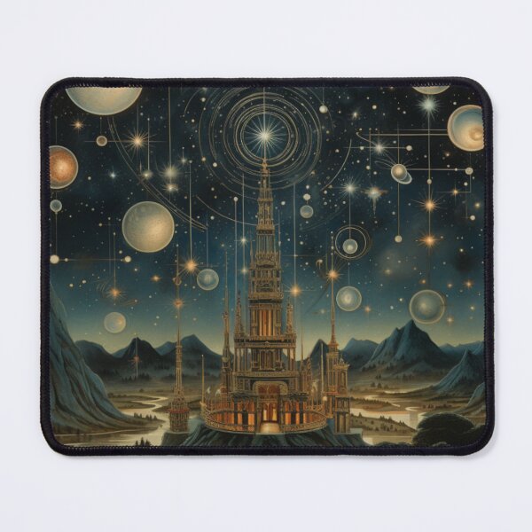Item preview, Victorian Celestial Night City Scene Victorian Inspired Art designed and sold by CDC40.