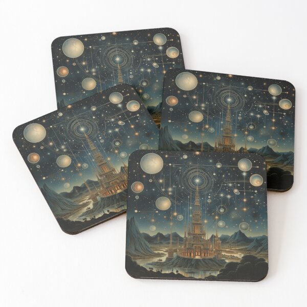Item preview, Victorian Celestial Night City Scene Victorian Inspired Art  designed and sold by CDC40.