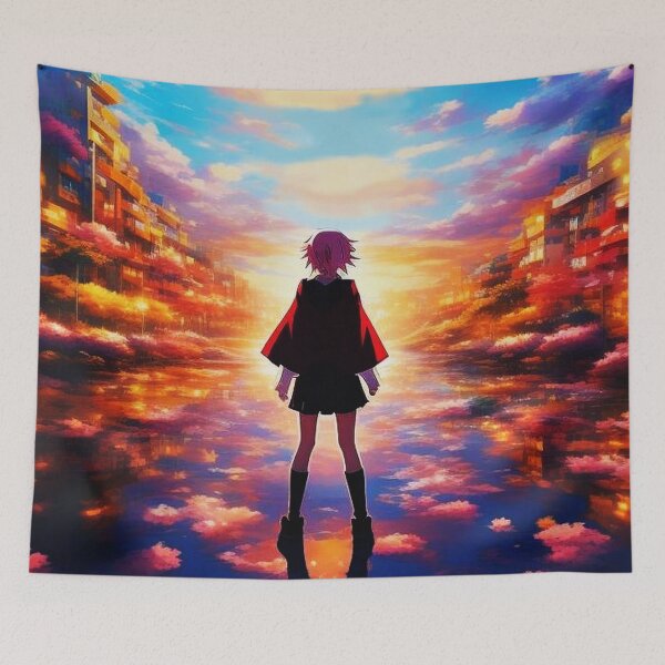 Item preview, Animation drawing of a girl in the city in color designed and sold by JaroDesign2023.