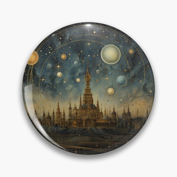 Item preview, Victorian Celestial Night City Scene Victorian Inspired Art  designed and sold by CDC40.