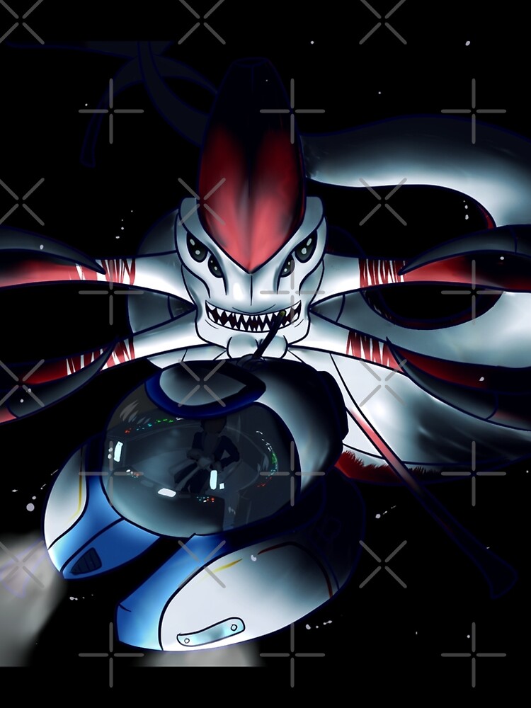 Wallpaper of a fearsome silver robot mega rayquaza