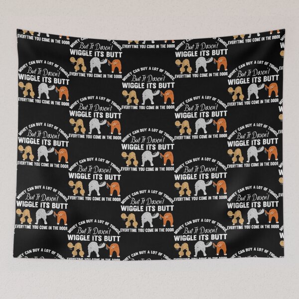 Item preview, Cute Rescue Dog Lovers Funny Wiggle Butt designed and sold by CableHomer.