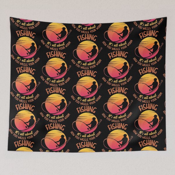 Item preview, Fishing - It’s all about how you wiggle your worm! designed and sold by CableHomer.