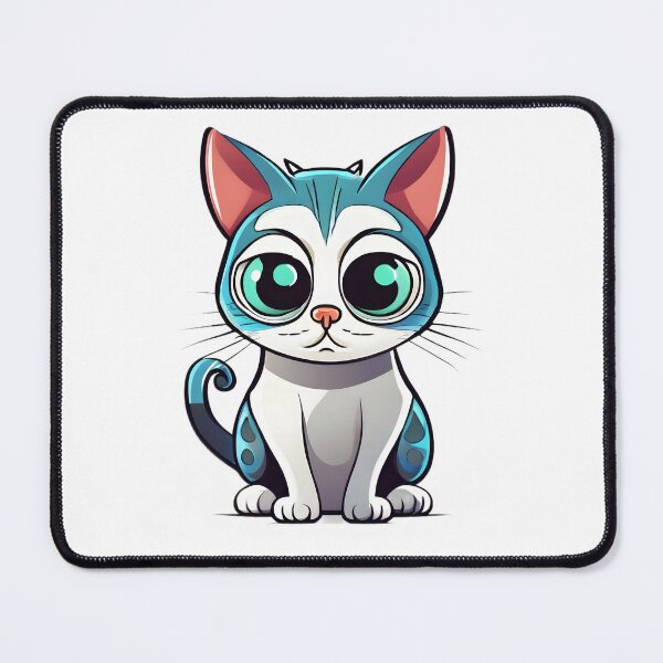 Item preview, Blue cat designed and sold by nowIAMAI.