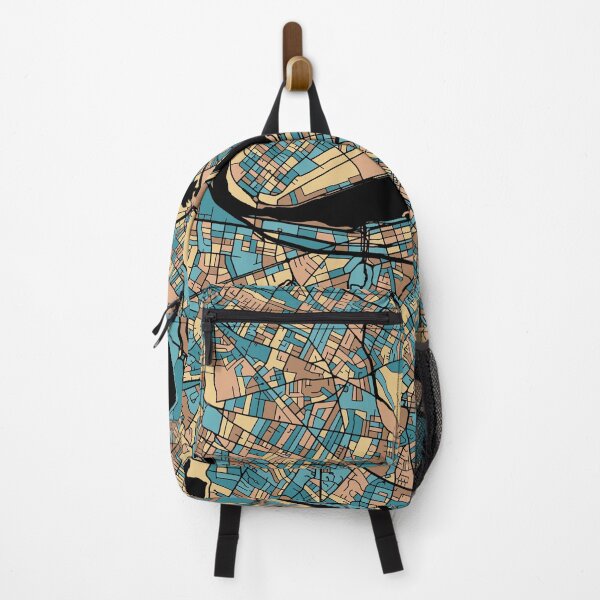 Item preview, Boston Map Pattern in Mid Century Pastel designed and sold by PatternMaps.