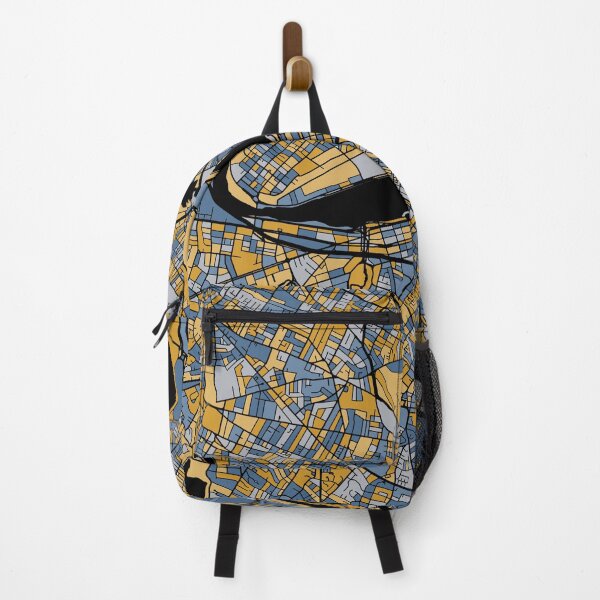 Item preview, Boston Map Pattern in Blue & Gold designed and sold by PatternMaps.