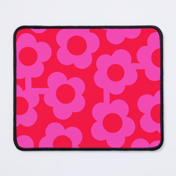 Item preview, Iconic Retro Scandinavian Flowers in Pink and Neon Red designed and sold by Deutschic.