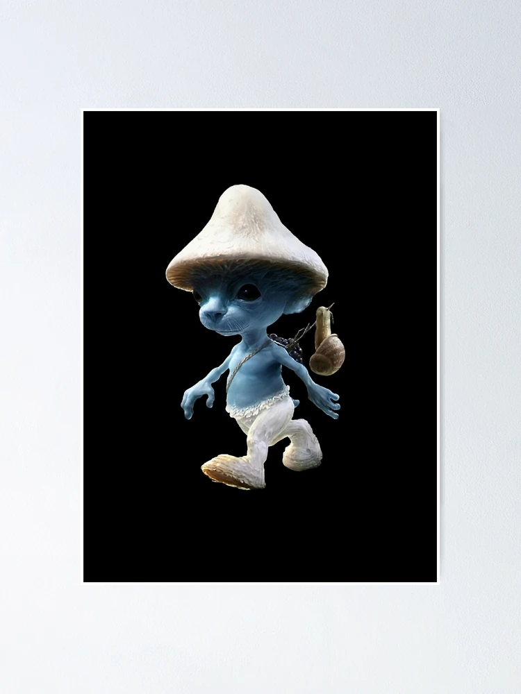 Cute Little Smurf Cat Poster for Sale by sklstore