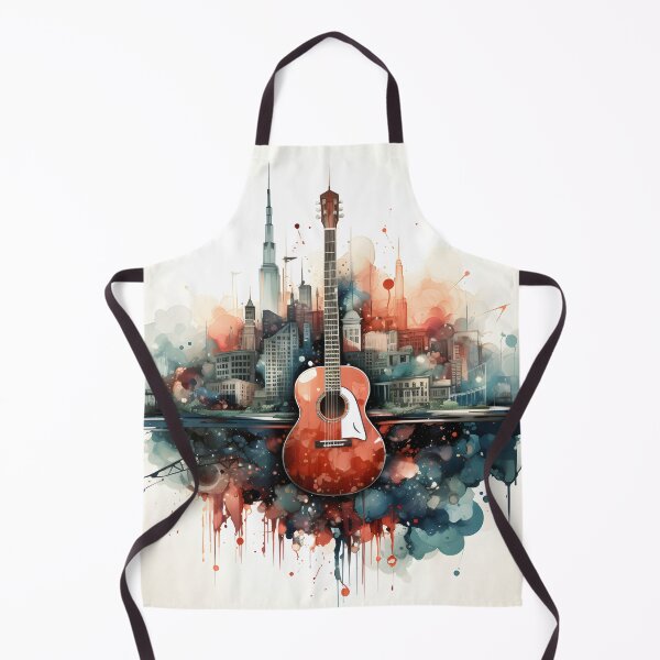 Item preview, Guitar in the Cityscape designed and sold by soulofalion.