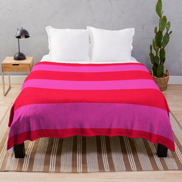 Item preview, Bold Vivid Stripes in Pink and Neon Red designed and sold by Deutschic.
