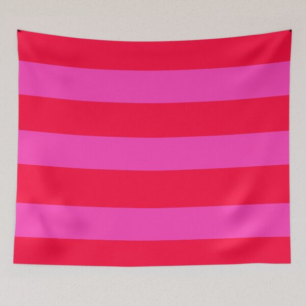 Item preview, Bold Vivid Stripes in Pink and Neon Red designed and sold by Deutschic.